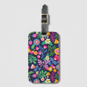 Exotic Hand Painted Floral Pattern-48330 Gepäckanhänger (Vorderseite Vertikal)