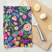 Exotic Hand Painted Floral Pattern-48330 Geschirrtuch (Viertel Falte)