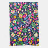 Exotic Hand Painted Floral Pattern-48330 Geschirrtuch (Vertikal)