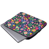 Exotic Hand Painted Floral Pattern-48330 Laptopschutzhülle (Vorne Knopf)