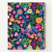 Exotic Hand Painted Floral Pattern-48330 Notizblock (Rückseite)