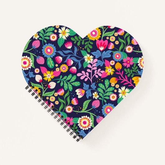 Exotic Hand Painted Floral Pattern-48330 Notizblock (Vorderseite)