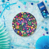 Exotic Hand Painted Floral Pattern-48330 Pappteller (Party)