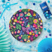 Exotic Hand Painted Floral Pattern-48330 Pappteller (Party)