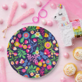 Exotic Hand Painted Floral Pattern-48330 Pappteller (Party)