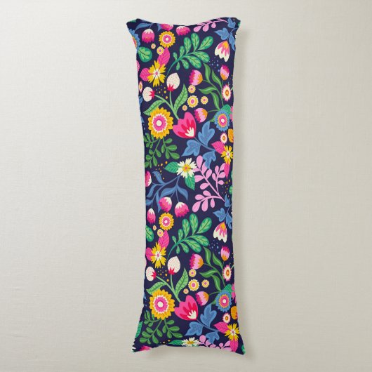 Exotic Hand Painted Floral Pattern-48330 Seitenschläferkissen (Vorderseite Vertikal)