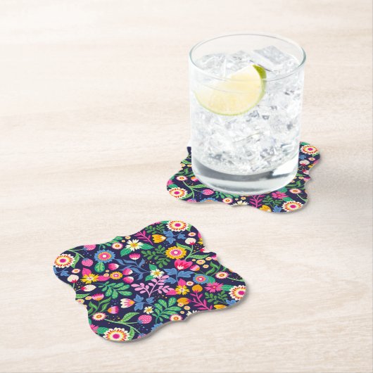 Exotic Hand Painted Floral Pattern-48330 Untersetzer (Vor Ort)