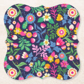 Exotic Hand Painted Floral Pattern-48330 Untersetzer (Vorderseite)