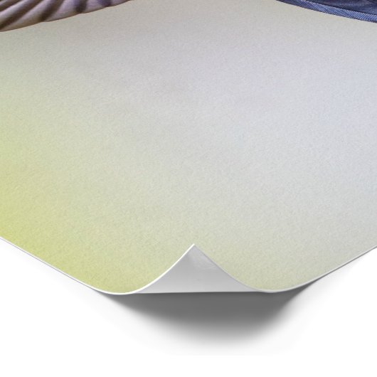 Exotic Hummingbird Fütternd mit Wings Open & Bee Poster (Ecke)