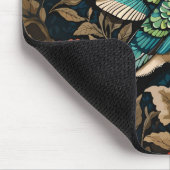 Exotic Hummingbird William Morris Inspirierte flor Mousepad (Ecke)