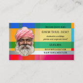 Exotic India Travel Agency Foto Business Card Visitenkarte (Vorderseite)