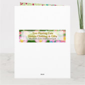 Exotic Indian Blue Peacock Big Grußkarte Karte (Rückseite)