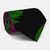 Exotic jungle night orchids pattern krawatte (Gerollt)