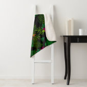 Exotic jungle night orchids pattern sherpadecke (Beispiel)
