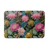 Exotic Jungle Pattern BOHO Tropical Aesthetic Badematte (Vorderseite)