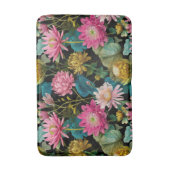 Exotic Jungle Pattern BOHO Tropical Aesthetic Badematte (Vorderseite Vertikal)