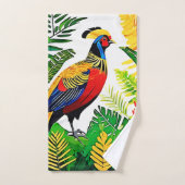 Exotic Jungle Pheasant Badhandtuch Set (Handtuch)