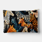 Exotic Jungle Safari Zebra Kosmetische Tasche (Rückseite)
