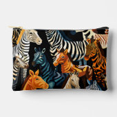 Exotic Jungle Safari Zebra Kosmetische Tasche (Vorderseite)