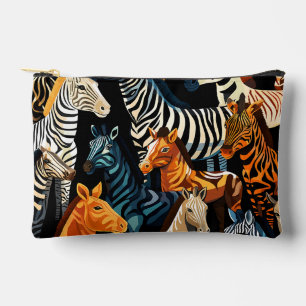 Exotic Jungle Safari Zebra Kosmetische Tasche