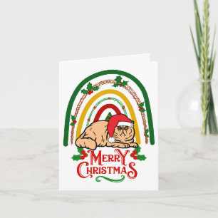 Exotic Kurzhaarkatze Frohe Weihnachten Karte