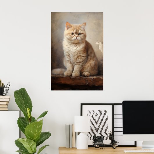 Exotic Kurzhaarkatze Poster (Heimbüro)