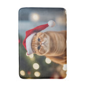 Exotic Kurzweihnachtsfest Badematte (Vorderseite Vertikal)