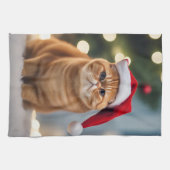 Exotic Kurzweihnachtsfest Geschirrtuch (Horizontal)