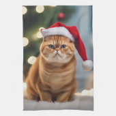 Exotic Kurzweihnachtsfest Geschirrtuch (Vertikal)