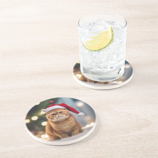 Exotic Kurzweihnachtsfest Getränkeuntersetzer (Seite)