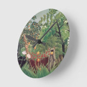 Exotic Landscape, 1910 Runde Wanduhr (Winkel)
