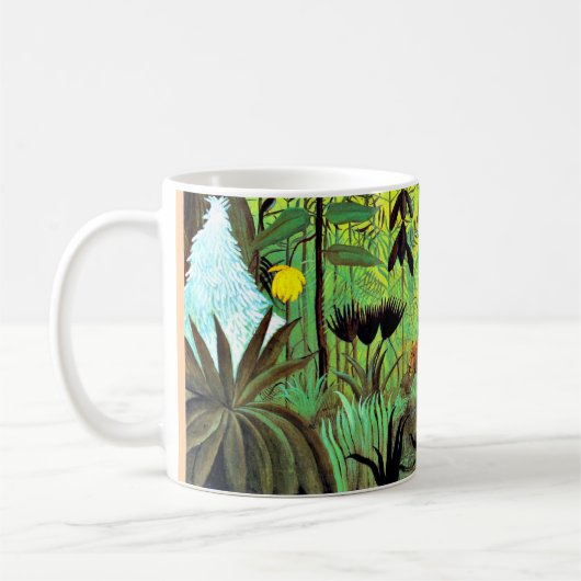 Exotic Landscape with Lion and Lioness, Kaffeetasse (Links)