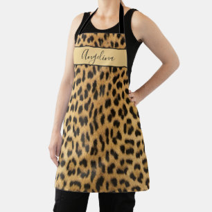 Exotic Leopard Druckmuster Personalisiert Schürze