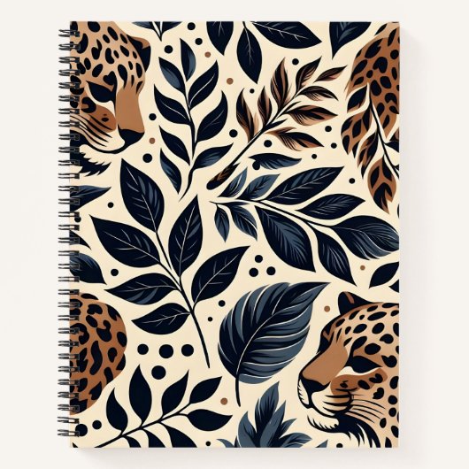 Exotic Leopard-MusterNotebook Notizblock (Vorderseite)