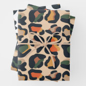 Exotic Leopard Spots Tierfarben Haut Erde Geschenkpapier Set (Beispiel)