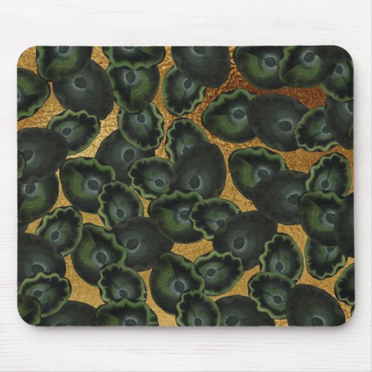 Exotic Lily Blätter Muster Mousepad (Vorne)