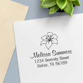 Exotic Lily Blume Address Permastempel