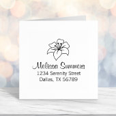 Exotic Lily Blume Address Permastempel