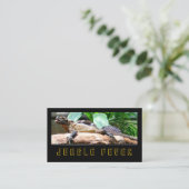 Exotic Lizard Enclosure Pet Store Visitenkarten Begleitkarte (Stehend Vorderseite)