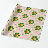Exotic Lotus Blume - Blumensommer Hochzeit Pink Geschenkpapier (Ungerollt)