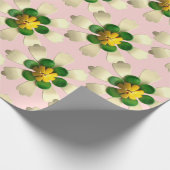 Exotic Lotus Blume - Blumensommer Hochzeit Pink Geschenkpapier (Ecke)