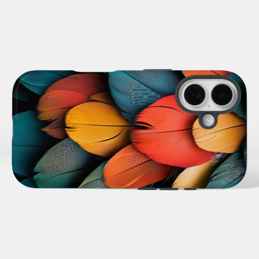 Exotic Macaw Feaather Phone Case (Rückseite (Horizontal))