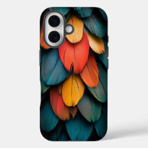 Exotic Macaw Feaather Phone Case