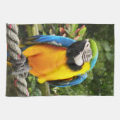 Exotic Macaw Parrot Geschirrtuch (Horizontal)