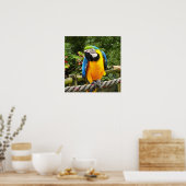 Exotic Macaw Parrot Poster (Küche)
