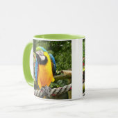 Exotic Macaw Parrot Tasse (Vorderseite Links)