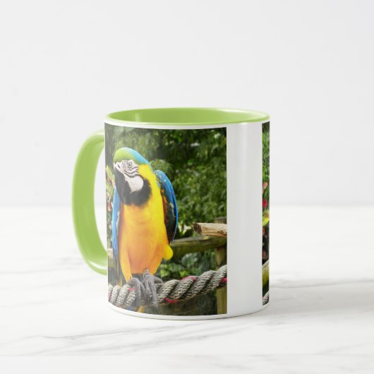 Exotic Macaw Parrot Tasse (Vorderseite Links)