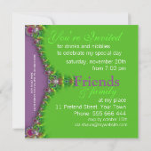 Exotic Magic Genie Fraktal Einladung (Rückseite)