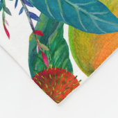 Exotic Mango: Sommer nahtlos Fleecedecke (Ecke)