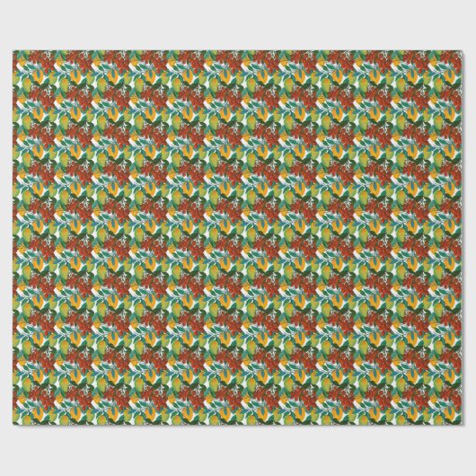 Exotic Mango: Sommer nahtlos Geschenkpapier (Flach)